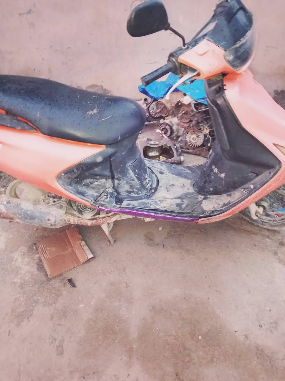 السلام عليكم دراجه للبيع فورتي فراشه فحال ما ناقصها اي شيء بس باتري  فقط يتعال عالي وناصي باك شقال يمنى يسرى السعر 225 مستعجل على لبيع والرقم *********** مكاني بعقوبه التحرير
