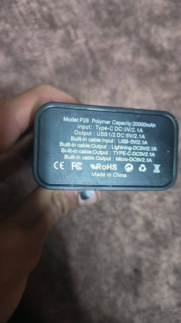 السلام عليكم باور بانك للبيع 50 الف وبيهة مجال للشراي واتساب موجود ***********
