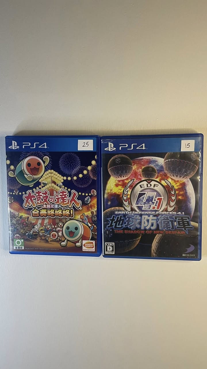 السلام عليكم أقراص بلي 4 للبيع
الأسعار موضحة بالصور 
مكاني بغداد 
توصيل موجود


**إذا كنت صاحب هذا الإعلان وتريد حذفه لأي سبب، رجاءا أرسل رسالة إلى الدعم الفني**