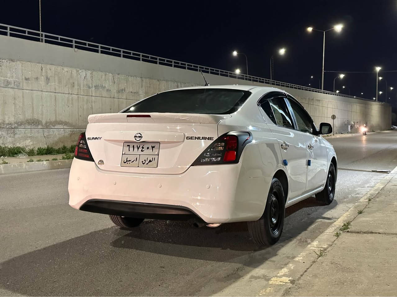 🔱NISSAN SUNNY 🧿🪬📦
موديل/2020 ⚜️ خليجي ✅
60km ماشي شرط الف 
لون/ ابيض ثلجي🇯🇵  سعر109💲
مواصفات/.  
1. تحكمات استيرن✅
2.دبل كيچ✔️
3.شاشة ايباد 
4.بلاجيكتور امامي بلادي
5.جناح خلفي بلادي
6.دواخل بلجيس + مغلف كامل
7.دبل سويج
8.مرايات جانبي كهربائي
ملاحظة //فقط تعديل علي جاملغ سايق امامي و صبغ شبر نفس جاملغ
بدون دواخل شرط
9. كشافات ظباب خلفي
*********** كركوك, العراق

