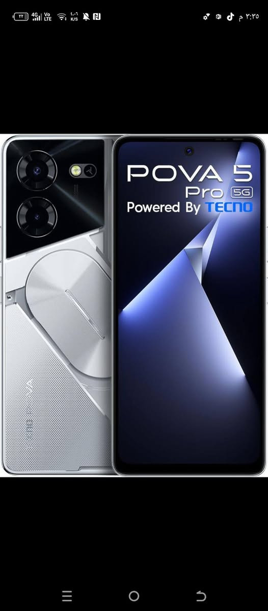 للبيع موبايل TECNO POVA 5 Pro 5G
نسخة قوية للألعاب والاستخدام اليومي
المعالج Dimensity 6080
رام قوية ومساحة 256GB
يدعم 5G
شاشة FHD+ 120Hz حجم كبير وواضحة
بطارية 5000mAh
شحن سريع 68W
كامرة خلفية 50MP
يشغل ببجي علا واعلى والألعاب الثقيلة بشكل ممتاز
بي إضاءات وتصميم Gamer حلو

الموبايل بيه فطر بالشاشة مثل الصور لكن الاستخدام طبيعي والشاشة شغالة
للبيع او مراوس كلش جهاز حلو وسلس


**إذا كنت صاحب هذا الإعلان وتريد حذفه لأي سبب، رجاءا أرسل رسالة إلى الدعم الفني**