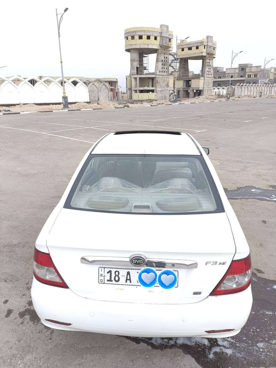 السلام عليكم.
بي وايديf3  موديل 2013سياره ماشيه 87 الف ع وضع شركه 

سنويه لل 2031

سياره جاهزه  مكينه وگير لانسر بلادي  (( اوتوماتيك))

حداديه تخبل

تخم. تاير و ويل جديد

گير اوتو 

تبريد فقط كمبريسر حته غاز بي  تدفئه شغاله

شاشة كامرة

حساسات خلفية 

فتحه اربع طگات شغالة 

كهربائيات وضع الشركه كله شغال

رقم بابل انكليزي بسمي و هزه جديده 

نصبة السيارة حلوة شوف عينك
عد تعمير خياسات بالدوس معروفة بل بي واي دي  

 سياره كامله من كلشي السعر ( 57 ) وبيه مجال بسيط مكان السياره كربلاء  
***********

وكلشي اكو بسوك  فقط الي يدور نظيف وجناي
