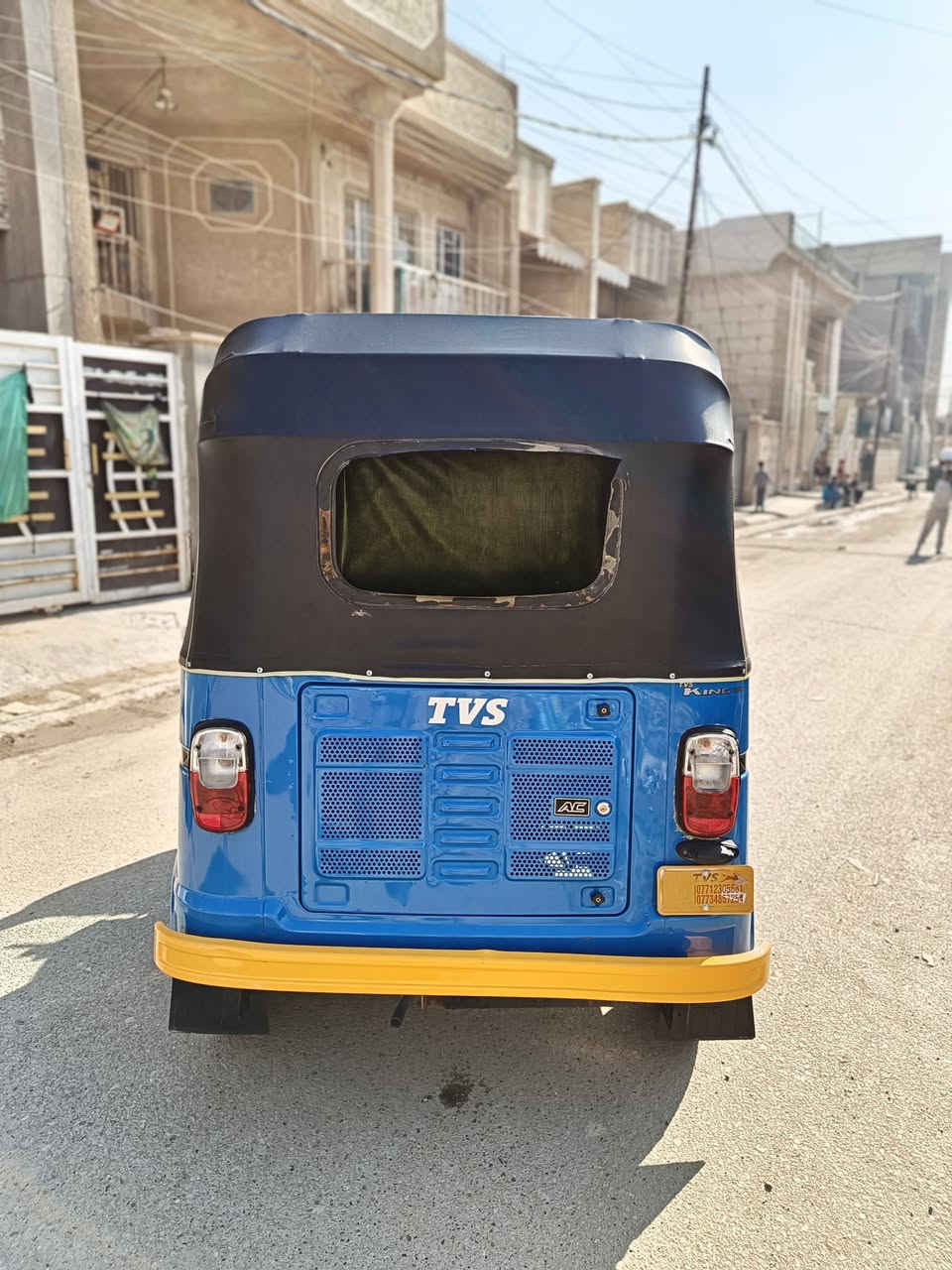 للبيع تك تك TVS
موديل ٢٣
مرقم كامل 
مكفولة من كل شيء
بيها شخط بالجاملغ الأيمن
(٨ملايين) (٨٠٠٠٠٠٠) 
المكان بغداد الشعب الثعالبة
رقم الهاتف ***********
