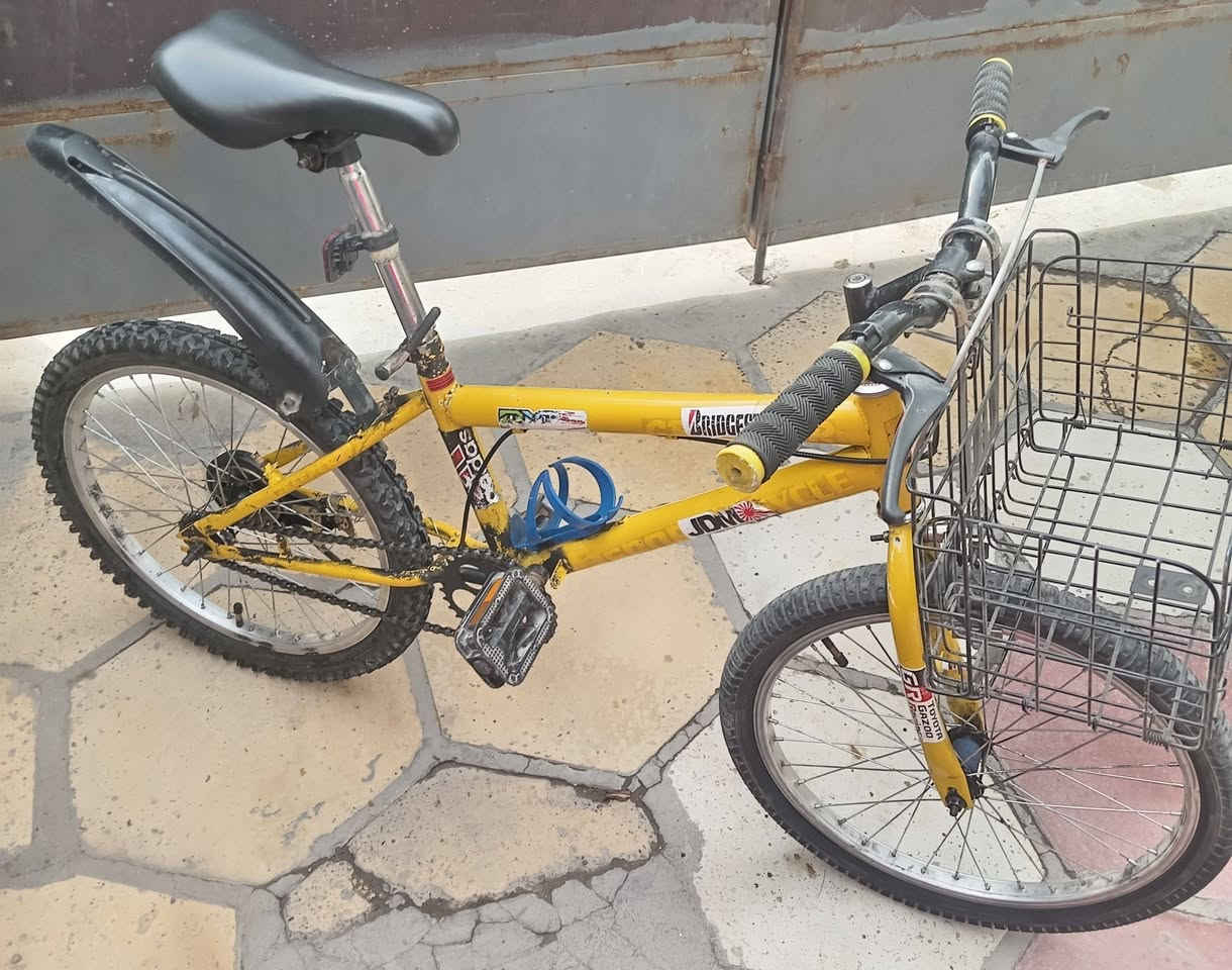 #للبيــع بايسـڪل 
  ( حجــم 20 )
نظيف
السعـر 60 وبيه مجـال.                    العنوان / الدورة شارع 60


**إذا كنت صاحب هذا الإعلان وتريد حذفه لأي سبب، رجاءا أرسل رسالة إلى الدعم الفني**