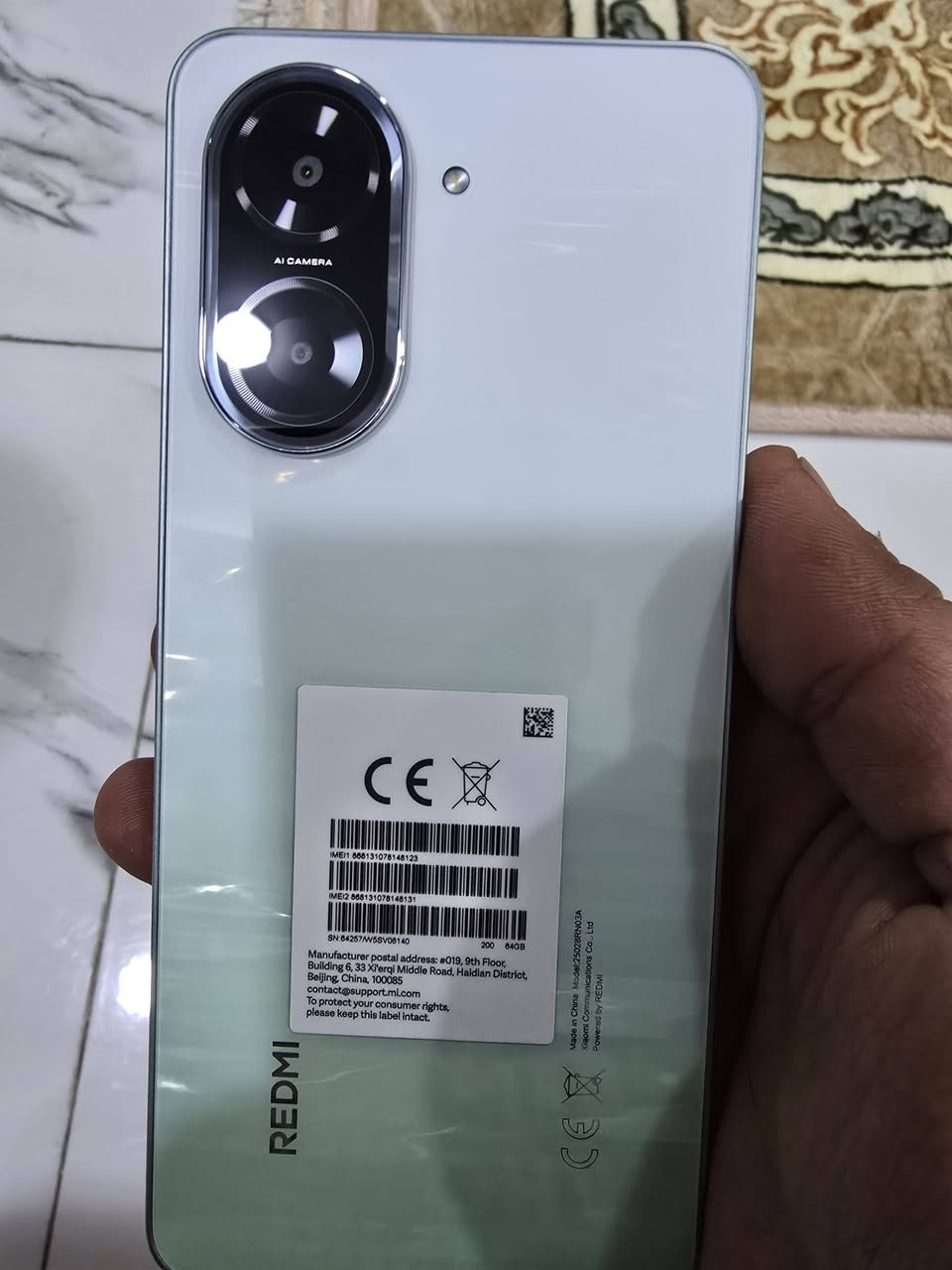 ريدمي A5 اصلي اصلي 
ذاكرة 64


**إذا كنت صاحب هذا الإعلان وتريد حذفه لأي سبب، رجاءا أرسل رسالة إلى الدعم الفني**