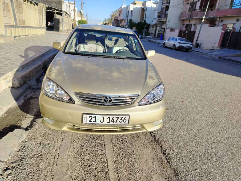 كامري . 2005 خليجي
بدون دعم . بدون صبغ 
سقف وبونيدو صندوق مجلح اشويه
مكينة و كير . مظبوط بشرط
سيارة نضيف جدا
رقم صاحب سياره *********** كركوك, العراق
