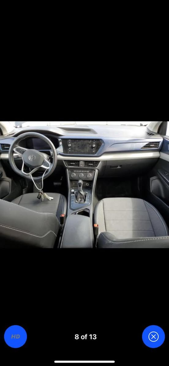 Volkswagen Taos
2022
سعر بلاش  170 

***********
السياره حره وابسمي 
فوول مواصفات SE
ماشية 80 الاف كيلو
بریک بصمة
مكينه 1500 تيربو 
بصمة
كشنات جلد 
شاشة كبير ابل 
كاميره
وياله ١٩
رادارات ٣٦٠ درجة
تحكمات ستيرن
حساسات امامي و خلفي
داخل اسود 
ضرر تقرير غرق ابدل بس باتري ع ايدي داخله 
بجم كبس 
أرباك كلهن سليمات 
موجودة 📍بلبصره
