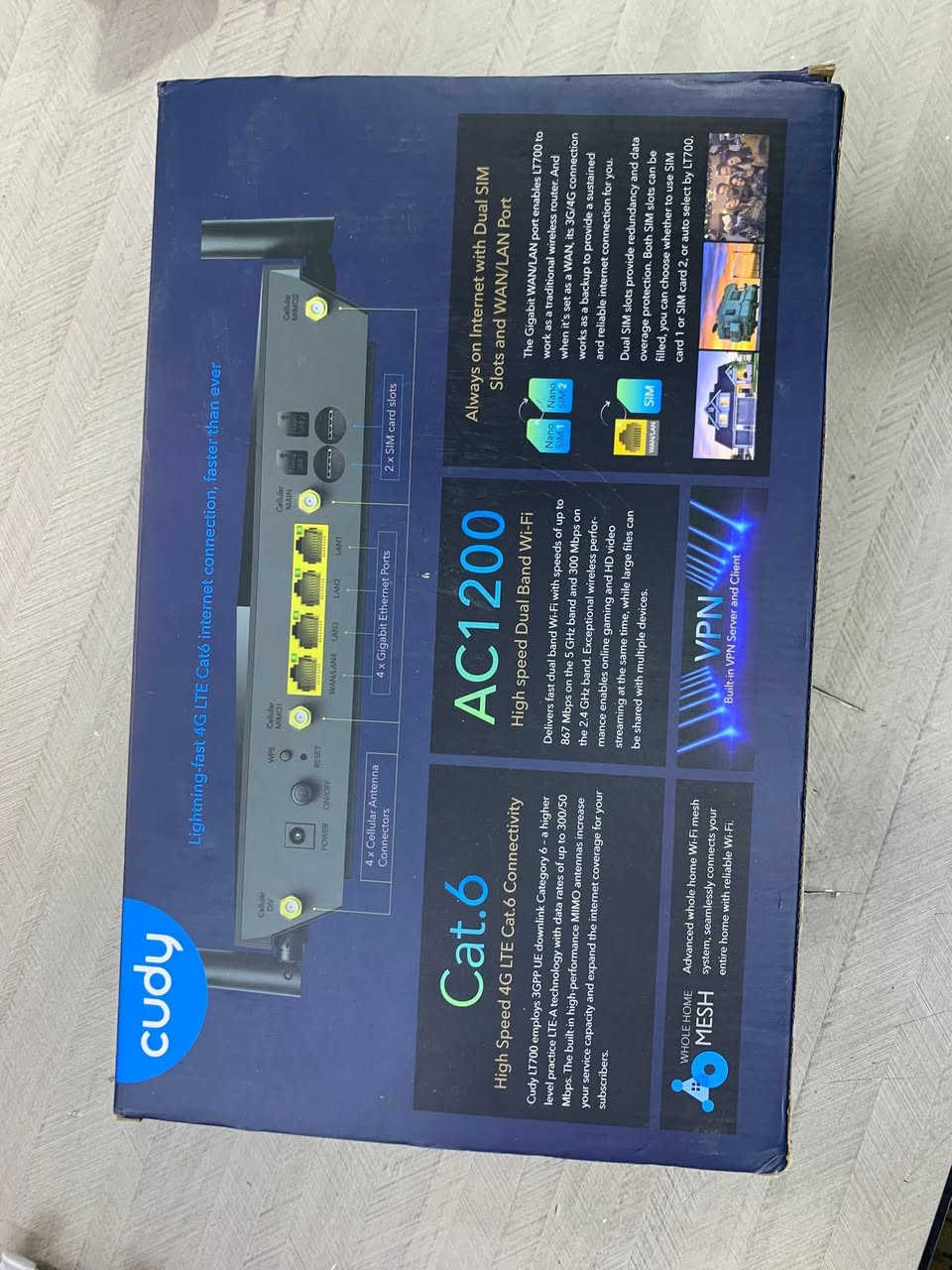 سلام عليكم متوفر راوتر ماركة كودي ٤g (cudy) دبل سيم كارد
 ٦ اريلات ومواصفاتة البقية واضحه بالصور 

للاستفسار تواصل على الخاص او واتساب ***********
