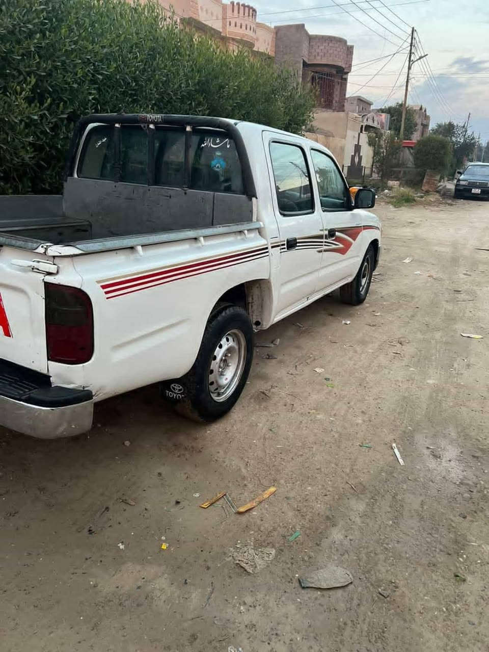 السلام عليكم
للبيع فقط بيكم تويوتا دبل قماره موديل 2001
🔹 رقم وسنوية وهزة كله جديد
🔹 مكينة وكير وتبريد وكهربائيات كلها شرط وتخم تاير جديد ، بدون خياس
🔹 الصبغ موضح بالسونار 👇👇
💵 السعر : 105 $ 
📍 مكان السيارة: صلاح الدين / تكريت
📞 للاستفسار أكثر تفضل خاص أو الاتصال على الأرقام: *********** *********** (واتساب)
