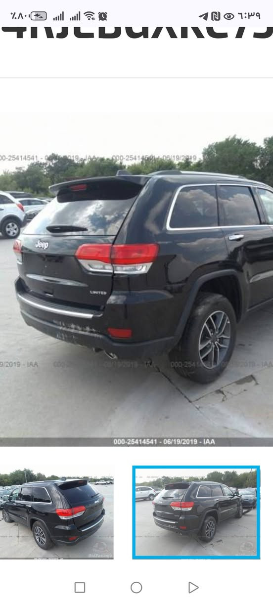 جيب شيروكي ١٩ بصره دولي الحادث بالصور بدون لغود وشواصي السياره جاهزه اخر حبايه بيع او مراوس السياره فول للاخير السعر ٢٣٨ وبيها مجال قليل المراجعه ***********
