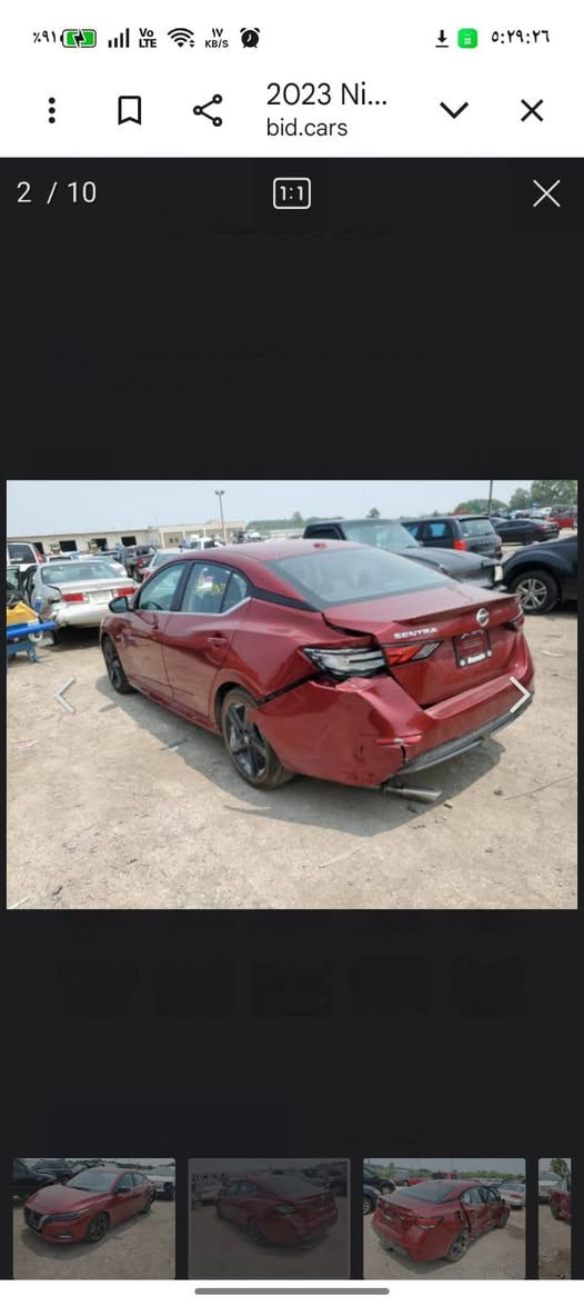 السلام عليكم 
نسيان سنترا مديل 2023 فئة sr اعلى فئة  ، كامل مواصفات وارد امريكي ، الضربة موضح بالصور ، تبديل بابين بدون صبغ ، الايرباك ما طاك ، 
تحديد مسار ، مثبت سرعة ، رادار امامي وخلفي ، كاميرا360 درجة ، مقاعد جلد وستيرن تدفئة تبريد ، مرآى تعتيم ذاتي ، بصمة وتشغيل عن بعد ، تحديد منطقة عمياء، وغيرها من المواصفات المعروفة 
ماشية 25 الف ميل ( بحدود 40 الف كيلومتر) 
رقم اربيل 
المكان نجف 
للتواصل ***********
المبلغ  140$
