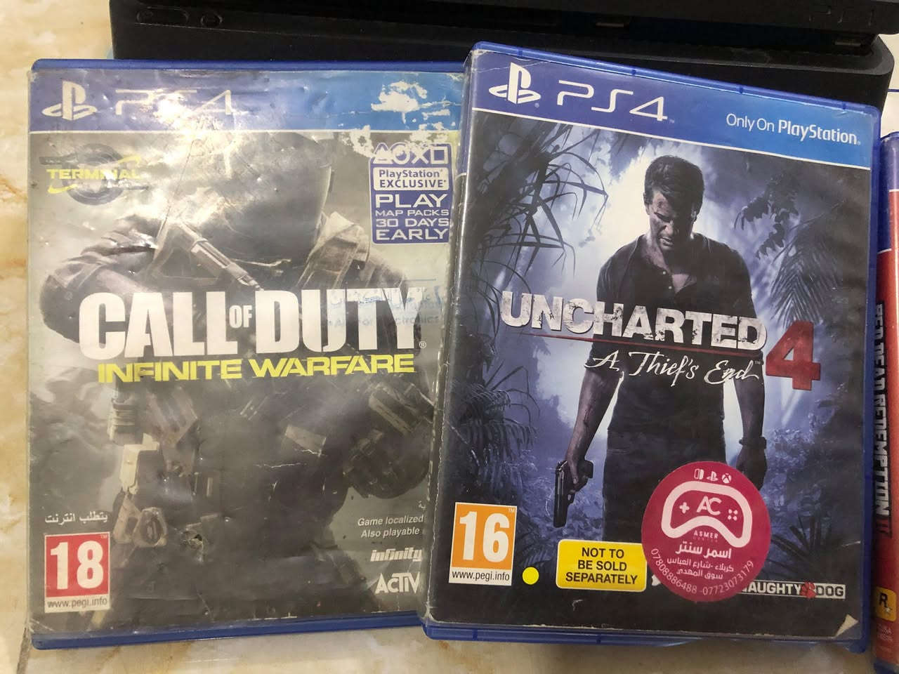 بلي فور للبيع مال باله استعملته شهر واحد فقط ملحقات كامله وياه يدات ثنين وانطيك وياه اربع العاب مثل مواضح بالصور السعر 275 وبيه مجال للشراي للتواصل واتساب هاتف ***********
