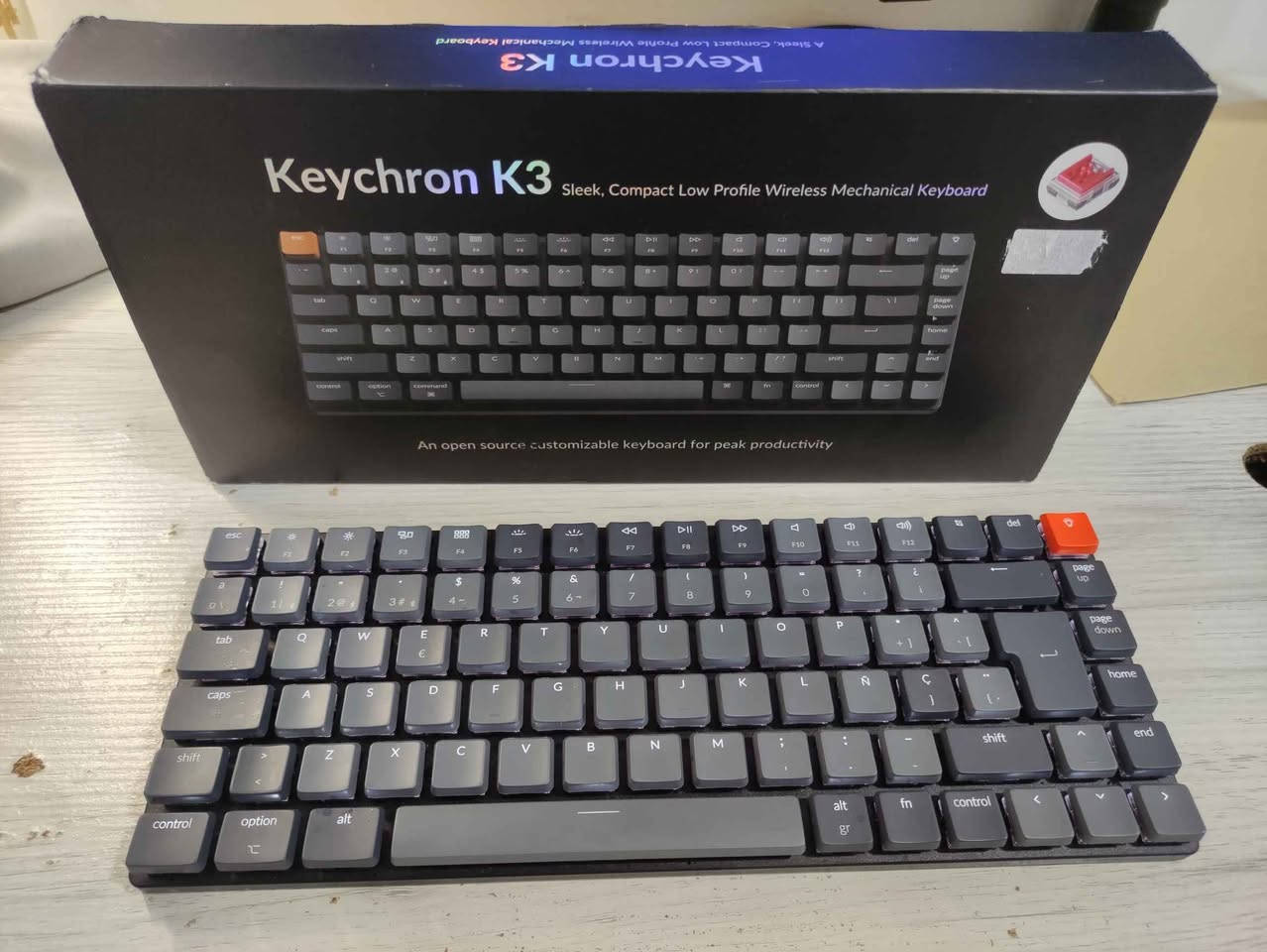 Keychron K3 white backlight Red switch Bluetooth
وەکو نوێ وایە و تەنیا مانگێک بەکارهاتووە
مثل الجديد و مستخدم شهر فقط رانية, السليمانية


**إذا كنت صاحب هذا الإعلان وتريد حذفه لأي سبب، رجاءا أرسل رسالة إلى الدعم الفني**