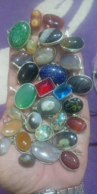 ٣٠ حجر • احجار كريمة • عقيق مخطوط