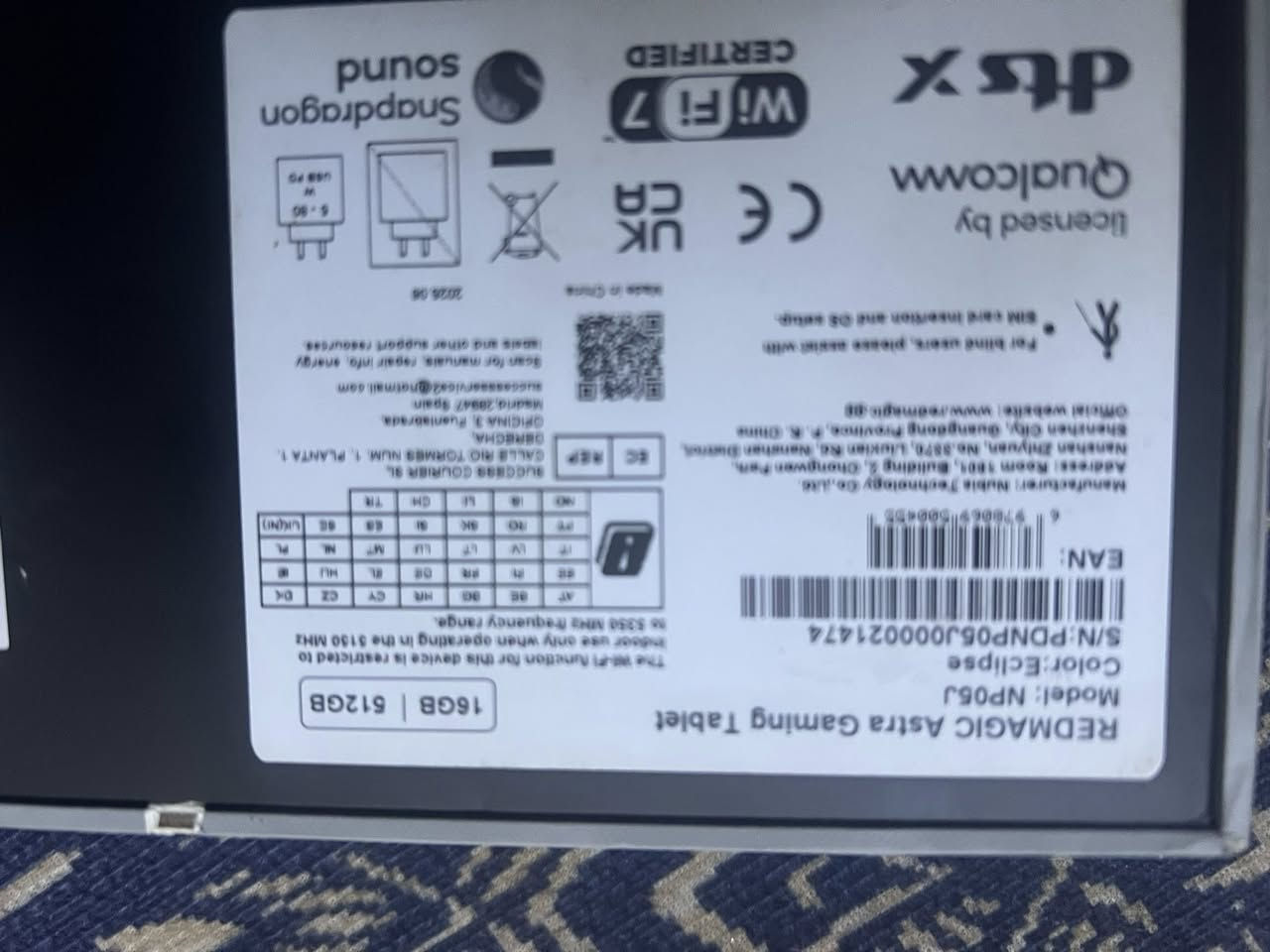 سلام عليكم
تابلت
ريد ماجك  استرا
جديييييد غير مستخدم اطلاقا
المواصفات 
ذاكرة (((( 512 ))))
رام ((( 12+16 ))))
عدد دورات الشحن 6 مرات والله العظيم خليتة ع شحن والبلك جان موزين وضل يتحرك هوة مامشحون ولا مرة 
النظافة 100‎%‎ 
نسخة عالمية 
السعر 750 قفل 
 الجهاز ضمان من كلشي 
عندي توصيل كافة المحافظات 
***********
