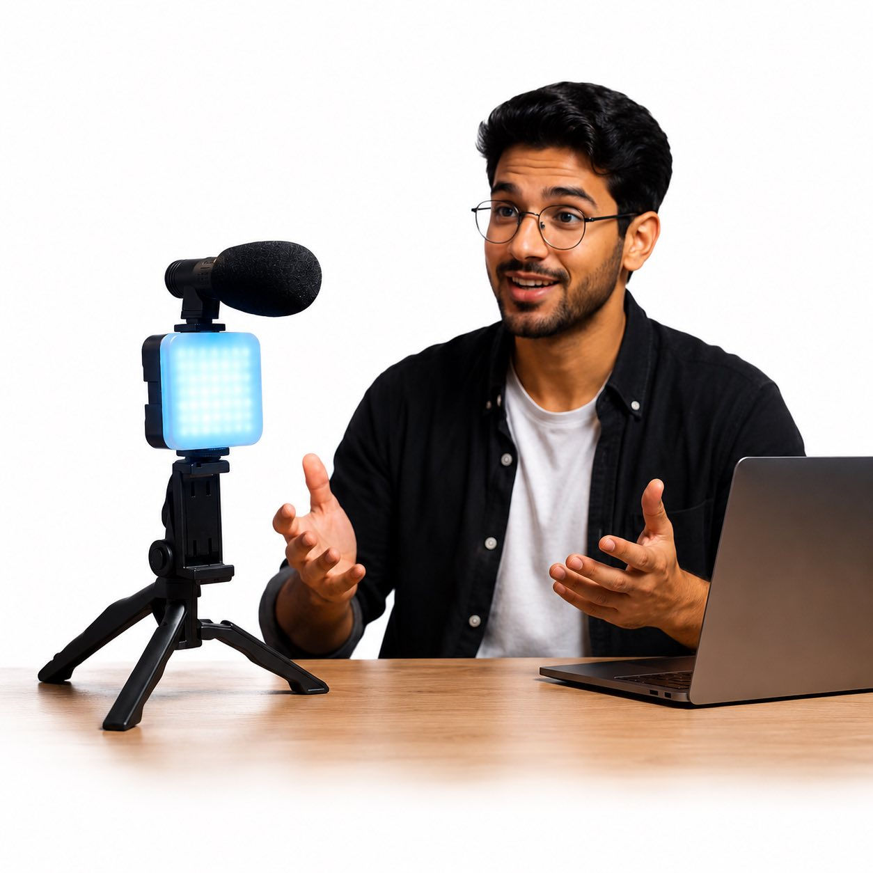 طقم تصوير متكامل للموبايل (إضاءة + مايك + ستاند) - سعر مميزالوصف:حقيبة تصوير احترافية ومتحركة ومثالية لصناع المحتوى، والـ Vlogs، والبث المباشر. الطقم يوفر لك إضاءة ممتازة وصوت نقي في حزمة واحدة سهلة التنقل.المميزات:إضاءة LED: قوية وقابلة للتعديل لضمان جودة فيديو واضحة.مايكروفون احترافي: مع عازل رياح لتسجيل صوت نقي بدون تشويش.ستاند ثلاثي (Tripod): ثابت ومريح، يمكن استخدامه كستاند مكتبي أو مقبض يدوي.حامل موبايل: متوافق مع جميع الأجهزة الذكية.الأسعار والتوصيل:سعر القطعة: 15 ألف دينار فقط.توصيل بغداد: 3 آلاف دينار.توصيل باقي المحافظات: 5 آلاف دينار.


**إذا كنت صاحب هذا الإعلان وتريد حذفه لأي سبب، رجاءا أرسل رسالة إلى الدعم الفني**