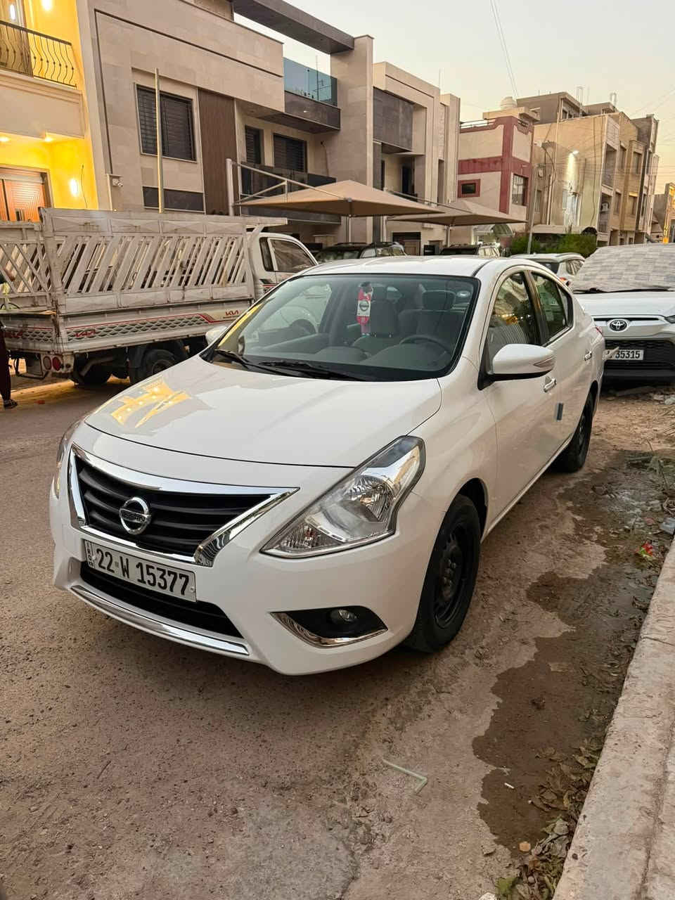سلام عليكم
للبيع فقط فقط 
نيسان سني 2025 
مكفوله كفاله عامه 
بيهه شخط ب هلال الخلفي جهه السايق
ممبين 
ماشيه 26 الف 
باسم شركه تريد تحويل او وكاله ماكو مشكله 
عنوان بغداد زيونه 

السعر 122
***********
