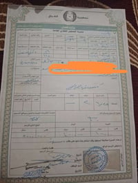 قطعه ارض طابوا ملك صرف مساحه 106 متر واجهه 6مترو12ونص سم  برغه عل ساحه...
