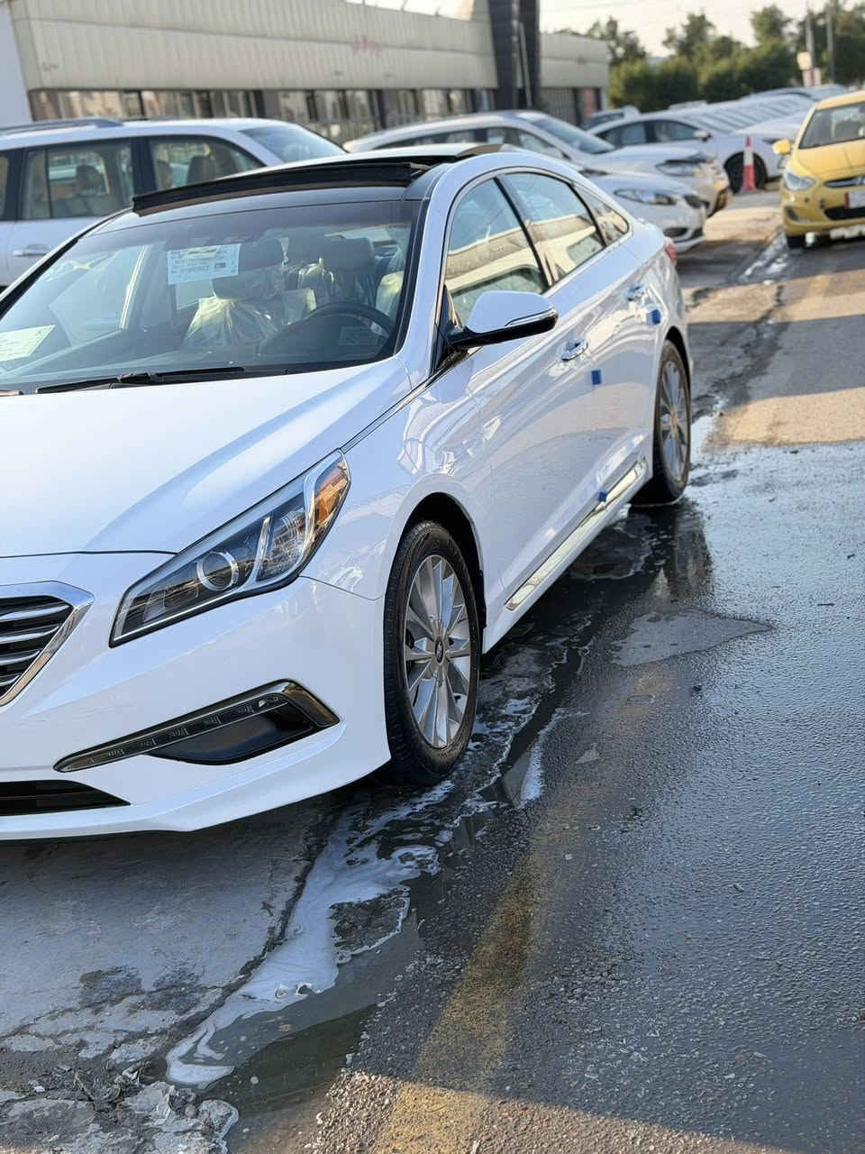 سلام عليكم سوناتا موديل 2015 لمتدد السعر 127 وبيهه مجال بسيط 

حادثه موضح بل منشور البنوراما مكسوره وصاير بل تكم رصعات ومصبوغات وجاملغات لخلفيه هنا مصبوغات بدون أي دواخل ولا تبديل 
سياره جاهزه من كل نواحي مكان لسياره بغداد البياع أو حي جهاد 

*********** شرط التحويل
