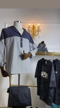 شلعه بديات هاف تركي درجه اولى وياهم ٧ بناطير جينز اسود وابيض ماركه اما...