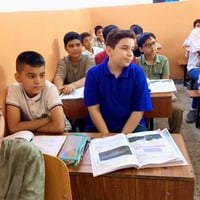 جانب من المحاضرات الاضافية التي تقام في مدرسة طيور الجنة الاهلية  لتلا...