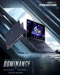بريداتور هليوس ١٨ • RTX 5070Ti • اوبن بوكس ضمان ٣ أشهر