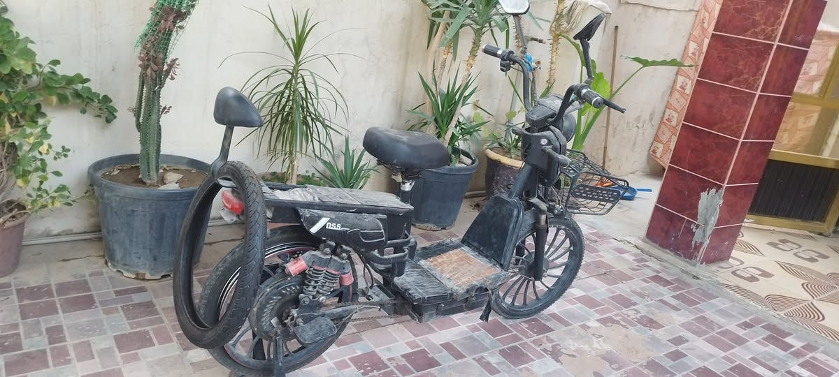 دراجة شحن
3 بطاريات جديده اصليات
تاير جديد بعدني مشاده عليه 
يحتاجله ترتيب لان هامله 
يفيد العنده شغل سعره مناسب 175الف
***********
