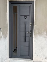 نوعي مواد ستيل وان باب تفصال مع تركيب 110 شباك متر 27 دولار // باب تكل...