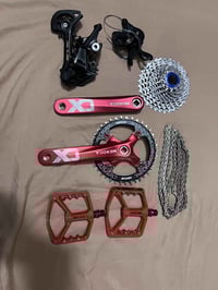 ١- عقرب وبداله شيمانو ديور ٢- صينية جبلي كاملة ٣- زنجيل شيمانو 12 spee...