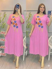 دشداشة كشمير • مطرزة • مقاسات ٢XL-٥XL