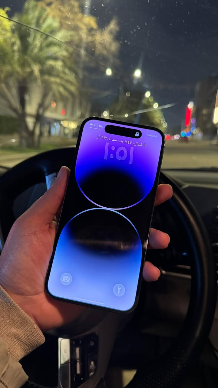 سلام عليكم 14 برو ماكس. 256 نضافة 95  بطارية 81 وتر ما مفتوح ولا مبدل بي اي شي وين متريد افحص الجهاز مابي ملحقات كارتونة وواير شحن نموذج AAAرايدة ب825 وبي مجال بسيط عنواني كرادة أو الدورة ***********
