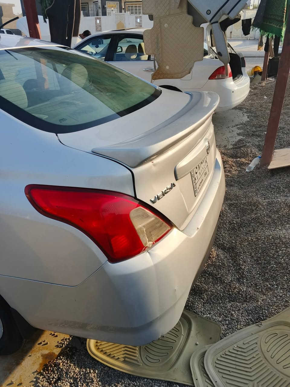 سلام عليكم  للبيع او المراوس نيسان فيرسا موديل 2019 رقم بغداد سنويه ل 2027 السياره جاهزه من كلشي السياره بيه بنيد مبدل وجاملغ جهه السائق مصلح بدون دواخل السياره حلوه 
السعر 98$ وبيه مجال 
للاستفسار الاتصال على الرقم التالي 
***********
