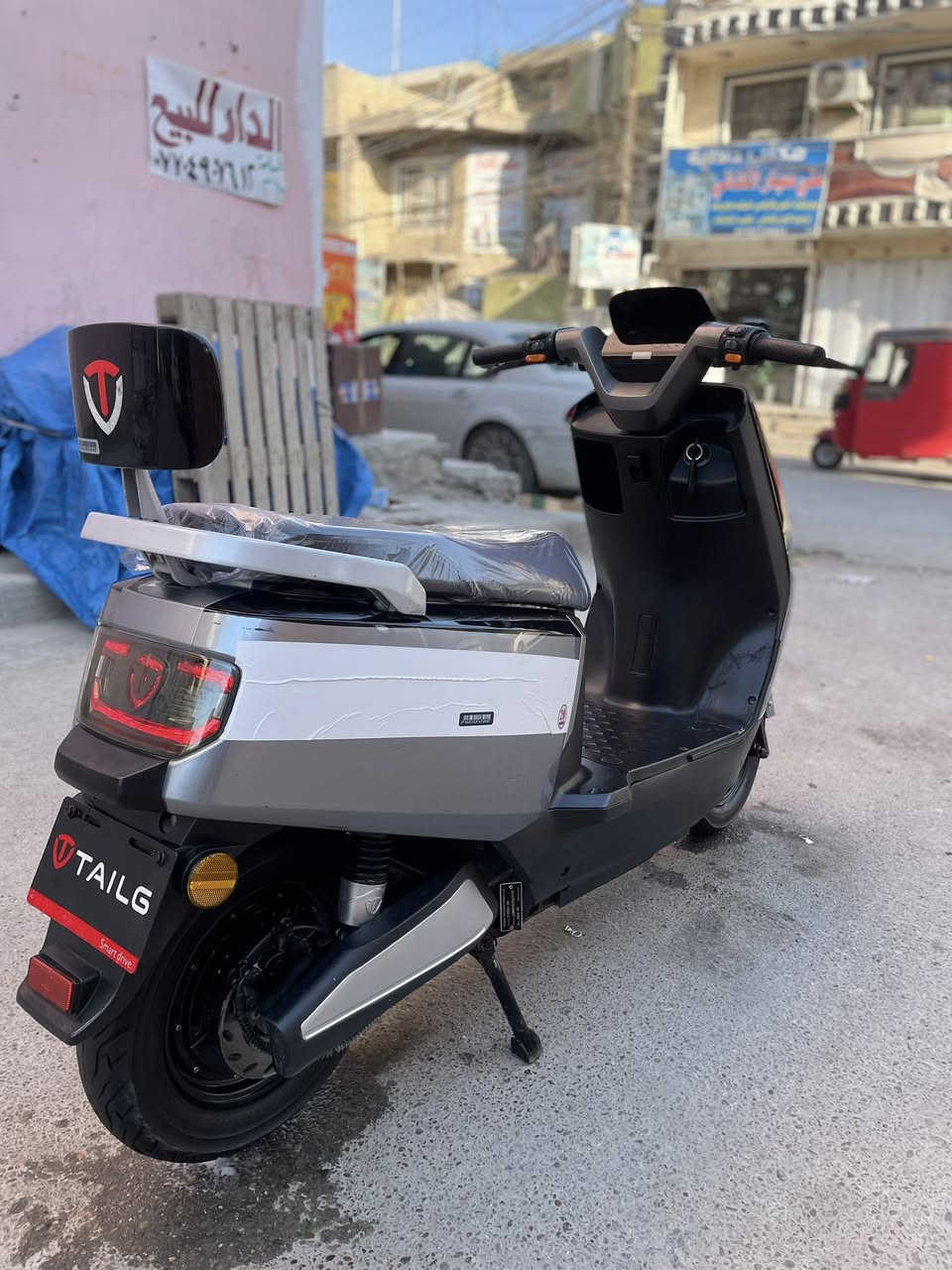 السلام عليكم دراجة ريان TAILG
2025 
6بطاريات جدد 
بصمه تشغيل عن بعد 
انذار سرقه 
لايت عالي ناصي 
سويجات 2 + بصمات 2 
منفذ يوسبي 
السعر 490 وبيها مجال 
العنوان بغداد بلديات 
الرقم ***********
