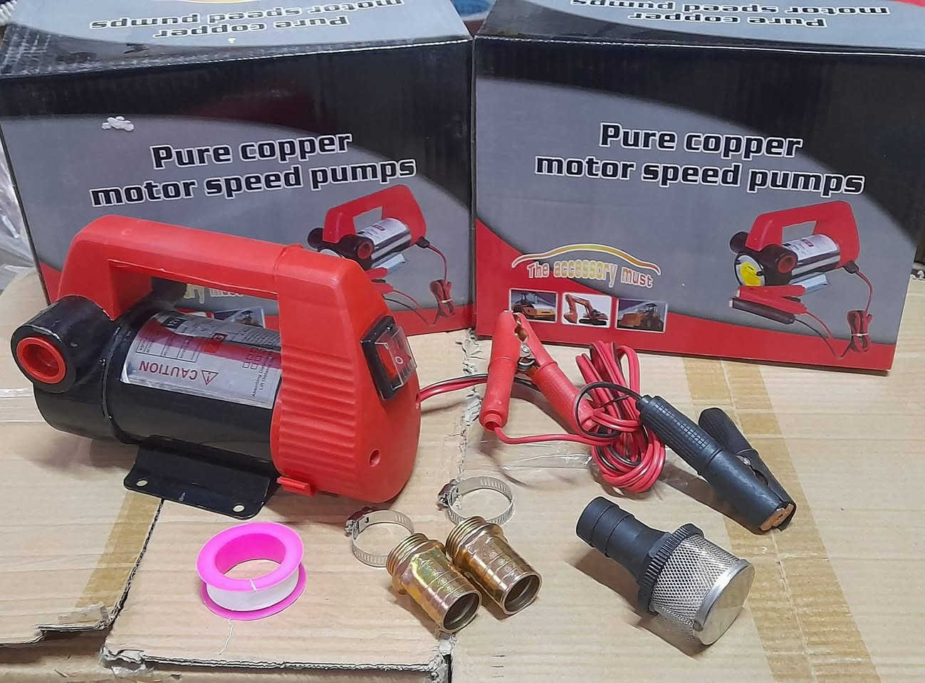 ماطور سحب سوائل جميع انواع السوائل
١٢ فولت ٢٦٠ واط جدا قوي وممتاز 
جميع ملحقاته وتفرعاته 
جديد غير مستخدم ٣٥ الف 
***********
