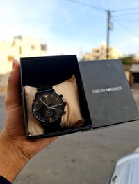 إمبوريو أرماني • أسود • كرونوغراف