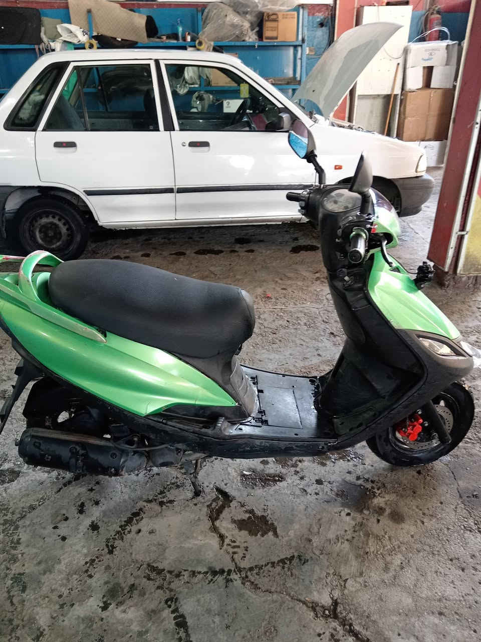 اللهم صلي على محمد وال محمد
دراجه ماكس ١٤٠ سلف هندر كهربائيات كله شغاله ستاند صفح وستاتد تعليك محرك ناشف لاتبخير ولا تنقيص
كفرات اصليه مختم أوراق بيه
كفرات ختم واحد ع شرط
قفل جنطه قفل ستيرن
مكاني بغداد لبياع السعر ٤٥٠ وبيهة مجال لطيبين ***********
