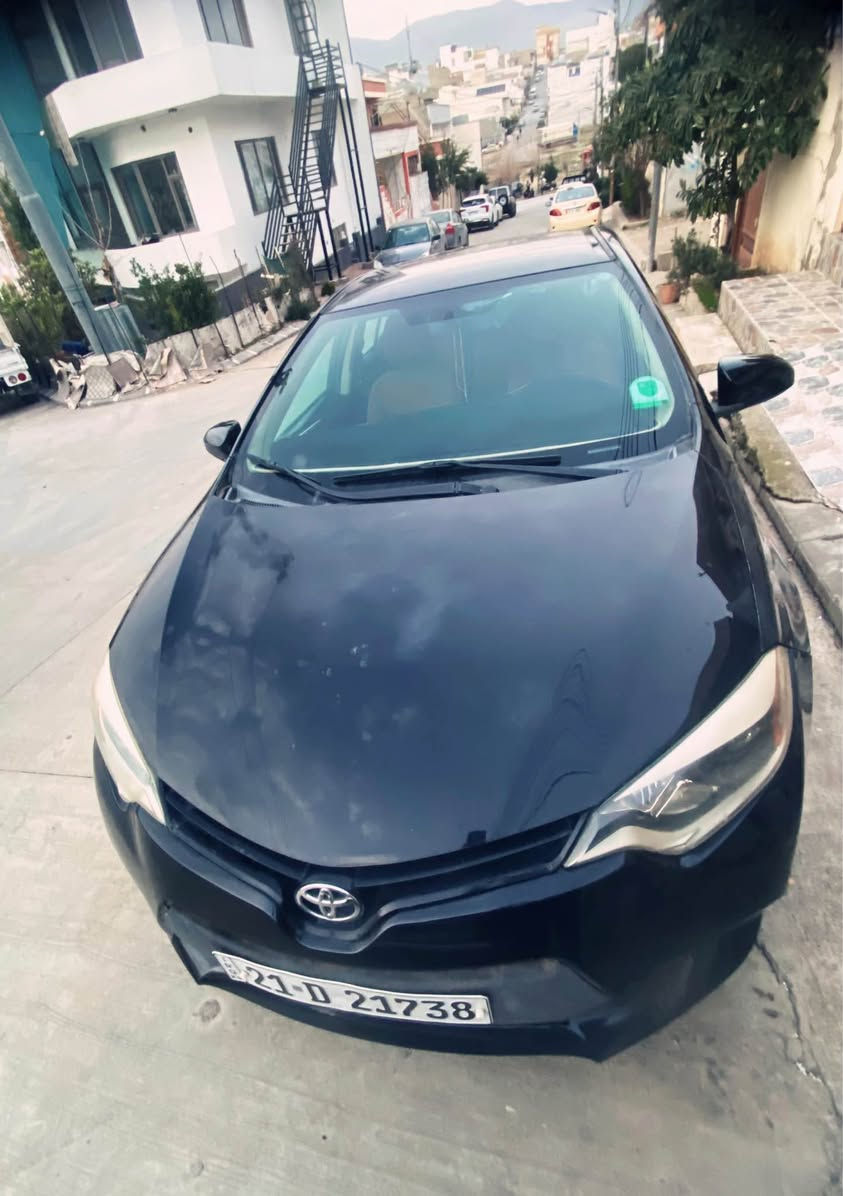 کرۆلا مۆدێل ٢٠١٥ سەیارەیەکی زۆر پاک و توندوتۆڵە ٩٢ مایل ڕۆشتووە یەک پاچەی چەمەلەغی هەیە بێ ناوگرتن
بە شەرتی تەحویل و غەرامە ماڵی دۆستە.

*********** السليمانية, العراق
