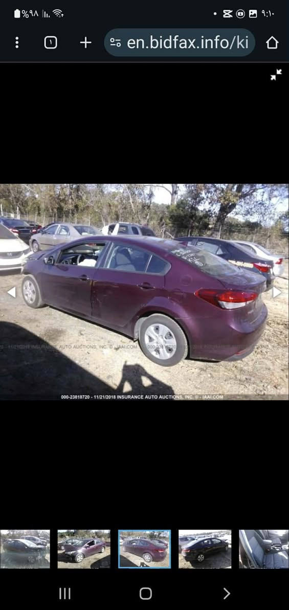 سلام عليكم كيا فورتي موديل 2017حادث بنيد وجاملغ صور الحادث موجوداد
 منضومه غاز مكينه 2000 كير حداديه تبريد خير من الله  مكان حله شارع80 
الشعر 105وبيه مجال 
الرقم ***********
