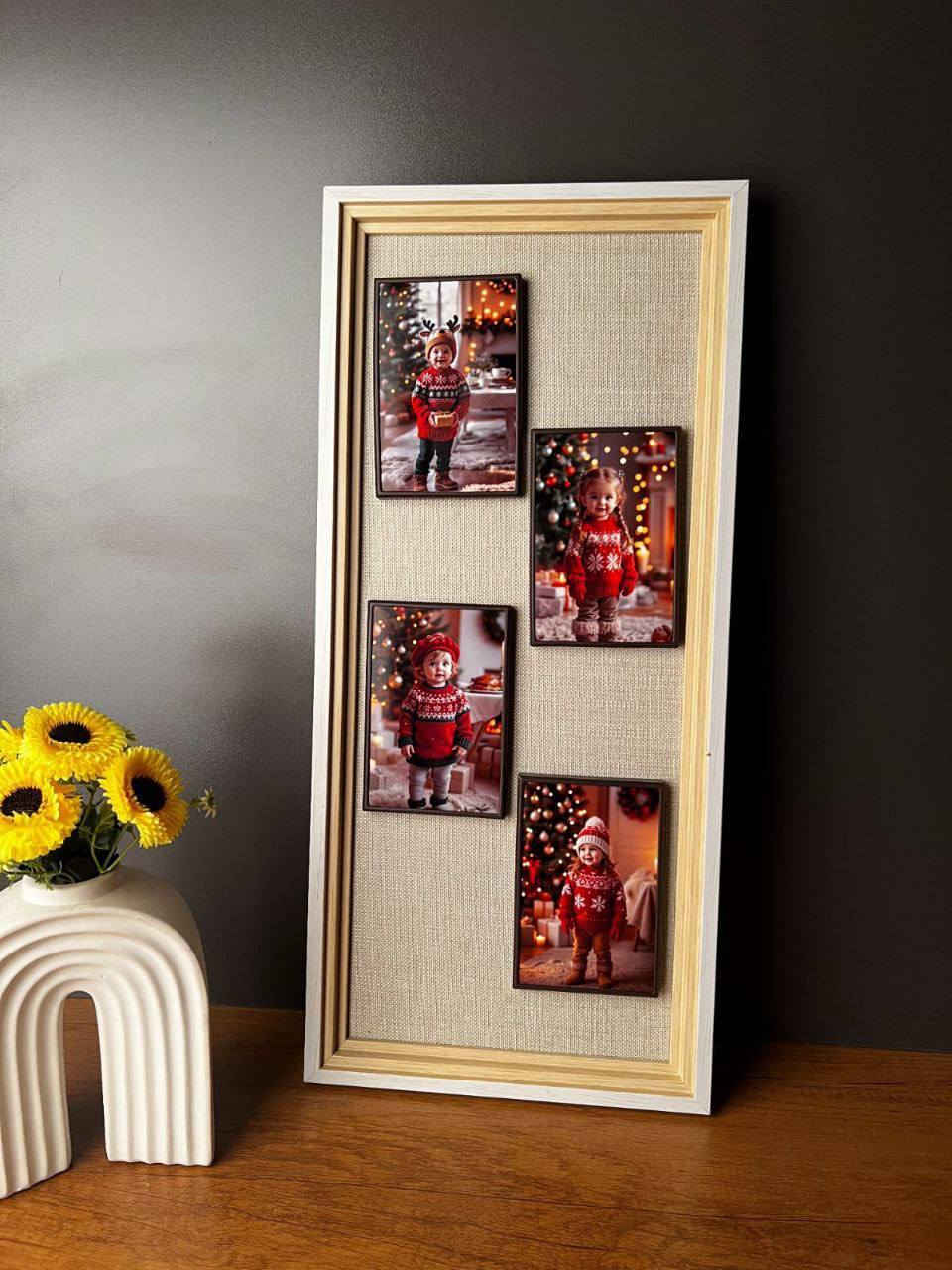 أفخم الاطارات المتعددة 
رتب صورك حسب ذوقك 
اطار مغناطيسي متعدد الصور 
متوفر بأشكال والوان مختلفة 
سعر 20 الف 
متوفر مع الطبع 
للحجز او الاستفسار مراسلة الصفحة
او الاتصال على الارقام 
‏‪0781 369 6797‬‏ 
‏‪0751 274 6008‬‏
