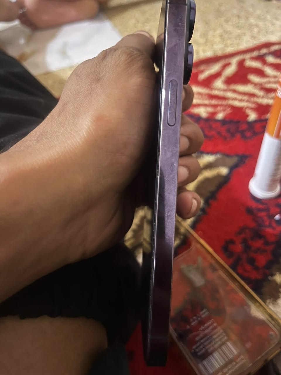 ايفون 14برو ماكس نضافه 100/100زلغ مابي دبل سيم كارت جهاز  ما مفتوح ابد نو وتر بطاريه 84بلاديه لا معلايه ولا مبدله سعر خاص او واتساب ***********رقم فقط واتساب
