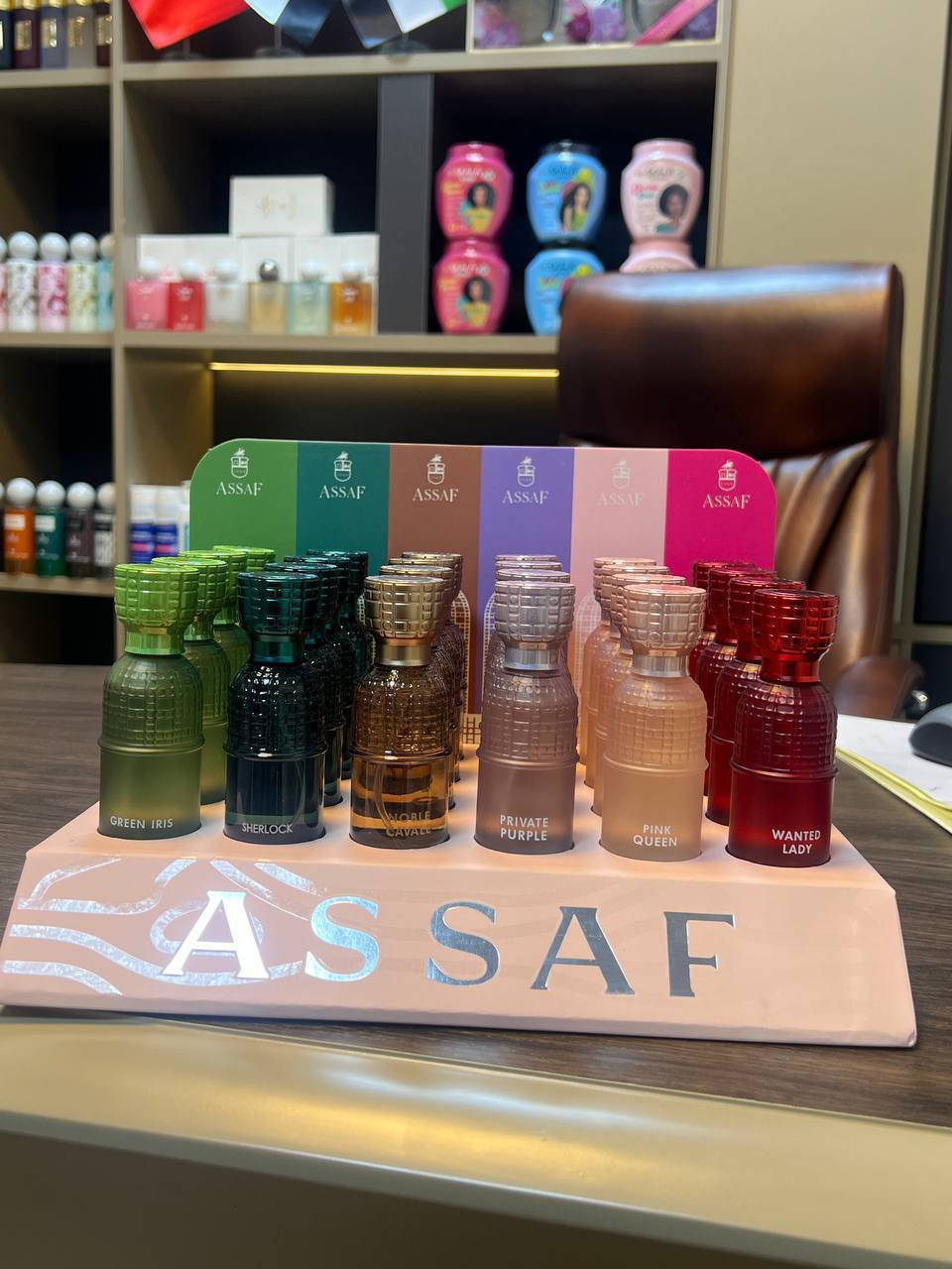 مجموعة عطور عساف
الحجم 30ml 
___________________
متوفر لدينا خدمة توصيل لجميع المحافظات
للحجز والاستفسار يرجى الاتصال او مراسلتنا عبر الواتساب عن طريق الرقم
***********
أو عن طريق الرابط التالي 
https://wa.me/message/J5VDN4SJX4IXC1
او عن طريق الانستقرام 👇👇
https://instagram.com/cosmatic_lamasat1?igshid=MzRlODBiNWFlZA==
