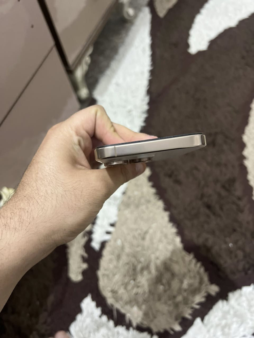 سلام عليكم
16 pro max
السعر : 1125 بي مجال بسيط
مليون وميه وخمسه وعشرين الف
ذاكره : تيرا
1TB
ركز تيرا ذاكره
1024
ديزيرت 
100 🔋 cycle 170
مبدل شاشه  نوعيه كلش حلوه
حواف ناعمه
غير شاشه مكفول من كلشي
السعر :  مليون وميه وخمسه وعشرين
1125 بي مجال بسيط
ركز التلفون تيرا
مكاني ديوانيه
توصيل بغداد للعلاوي بس
***********
واتساب واتصال
