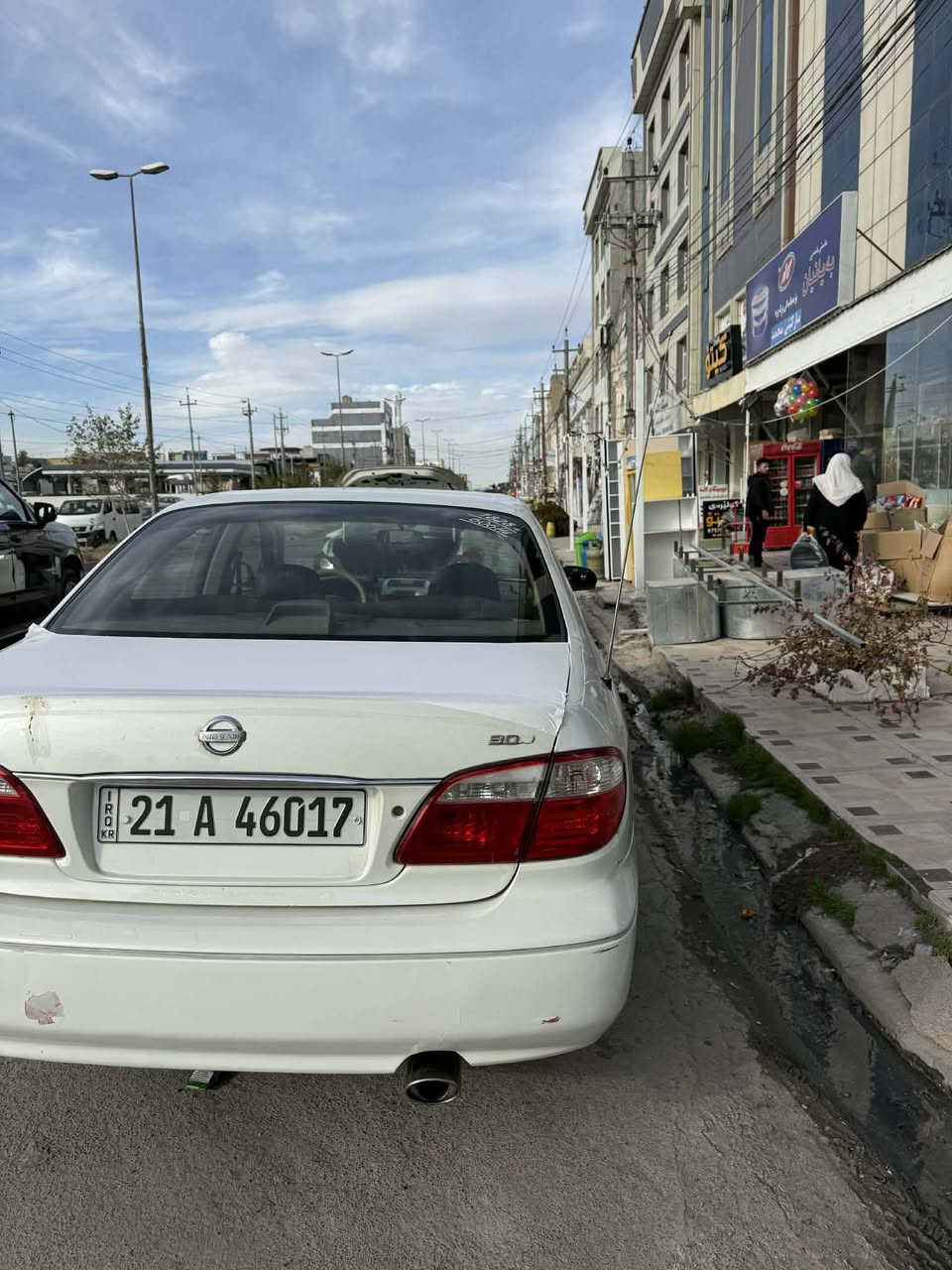 نيسان مكزيما ٢٠٠٢ دو پارچە وپەڵەیەک بۆیاخە گیر ومەکینە بەشەرت تەبرید سارد وگەرم بەشەرت سەنەوی هەتا ٢٠٣٠ هەزە تا مانکی ٦ کارەبایتی هەموی بەشەرتە یەک بورغی نەقس نیە بە ناو کردن بەشەرت سعری ٥٨ وکەمەک مەجال *********** وەتساب 
***********کۆرک 
نيسان مكزيما ٢٠٠٢ قطعتين وشبر صبغ كير ومكينة بشرط لاصرف ولا بخار تبريد وتدفئه بشرط سنوية لحد ٢٠٣٠ وهزة لشهر ٦ كهربائيات السيارة كلة بشرط مابي برغي نقص تحويل بشرط سعر ٥٨ وبي مجال بسيط حك الجية *********** بي واتساب 
***********
