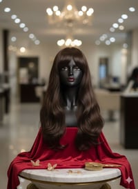 باروكة شعر بني ✨ لون طبيعي ولمعة حلوة 💁‍♀️ ناعمة ومريحة باللبس مناسبة ...