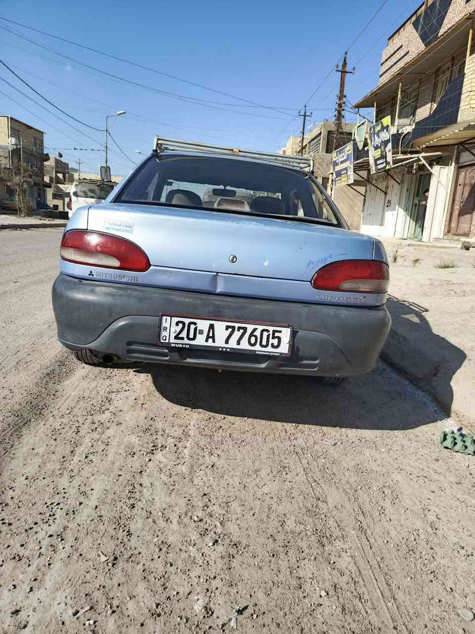 السلام عليكم ميتسوبيشي ميراج كولد مديل 94 محرك وكير مكفولات كشر بلاد لا ضربه ولا صبغ رقم دولي باسمي السعر 25 وبيه مجال حك الجيه مكان السيارة بغداد  الشراي يتصل ***********
