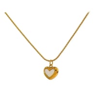 قلادة سوار تراچي • ذهبي أبيض • ما يصدأ