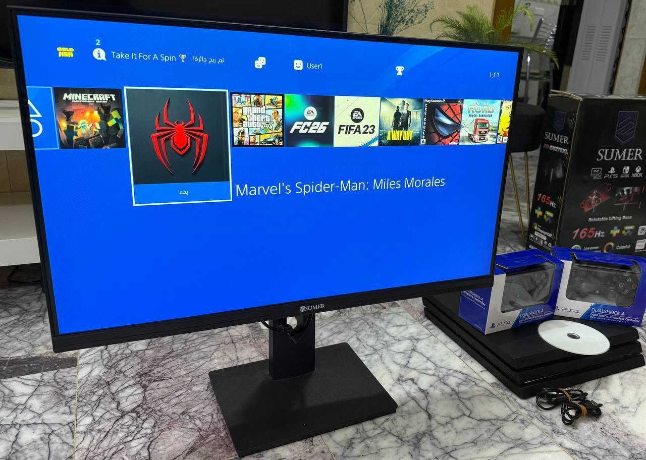 للبيع جهاز 4 برو مع ملحقات كاملة:
الجهاز: PS4 Pro (يدعم دقة 4K الحقيقية).

المساحة: 1 Terabyte (تخزين عملاق للألعاب).

التعديل: مهكر على نظام 11 (التفعيل بقرص يجي وياه بكل سهولة).

الملحقات: جويستك عدد 2 .

الشاشة: شاشة قيمنق احترافية بتردد 165Hz ودقة عالية جداً (بيها إنارة خلفية مميزة مثل ما موضح بالفيديو الي بالخاص).

💰 السعر الكامل: 500 ألف دينار فقط.
📥 للتواصل والاستفسار: يرجى إرسال رسالة على الخاص.

ملاحظة: العرض كامل والجهاز نظيف جداً، والشراي ما راح يتعب ويا شي.+ اكثر من 20 لعبة بي وتكدر تحمل 400 لعبة من خلال كيمباتو...


**إذا كنت صاحب هذا الإعلان وتريد حذفه لأي سبب، رجاءا أرسل رسالة إلى الدعم الفني**