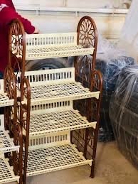 بغداد/ عرصات الهندية
رفوف خزن ملابس وأغراض مختلفة بلاستك قوي ماركة عدد 3 قطع
