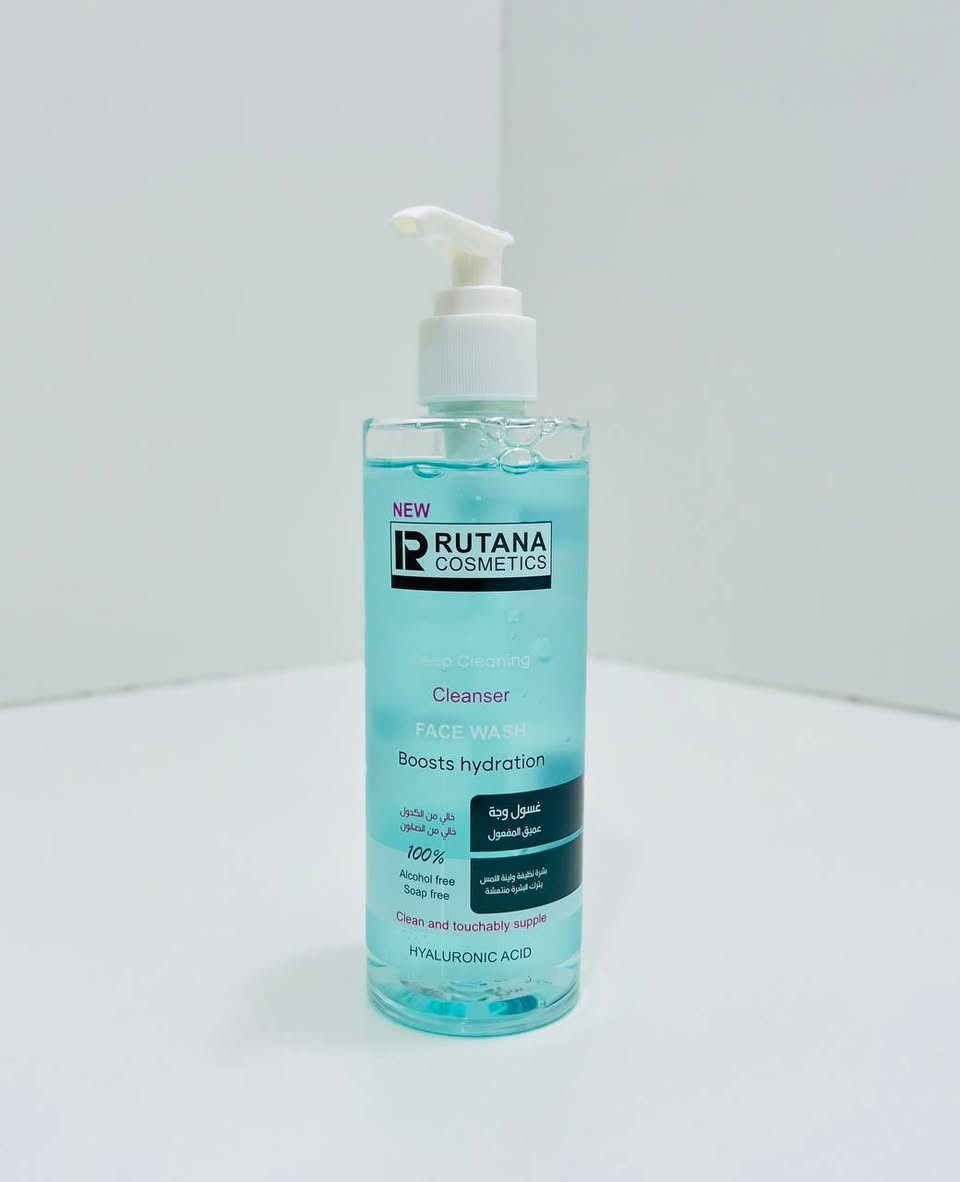 غسول وجه من روتانا كوزمتكس (RUTANA COSMETICS FACE WASH). 
النوع: غسول وجه عميق التنظيف يعزز الترطيب. 
المكونات الرئيسية: يحتوي على حمض الهيالورونيك. 
المميزات: خالٍ من الكحول والصابون، وينظف البشرة بعمق ويجعلها ناعمة الملمس. 
التوفر: متوفر لأنواع البشرة المختلفة، بما في ذلك البشرة الجافة والدهنية والمختلطة. 
الفوائد: يزيل الأوساخ والزيوت الزائدة والمكياج، ويوازن إفرازات الدهون، ويقلل من ظهور حب الشباب والرؤوس السوداء.

اذا منتج ثاني ويا :
قطعة / 8


**إذا كنت صاحب هذا الإعلان وتريد حذفه لأي سبب، رجاءا أرسل رسالة إلى الدعم الفني**