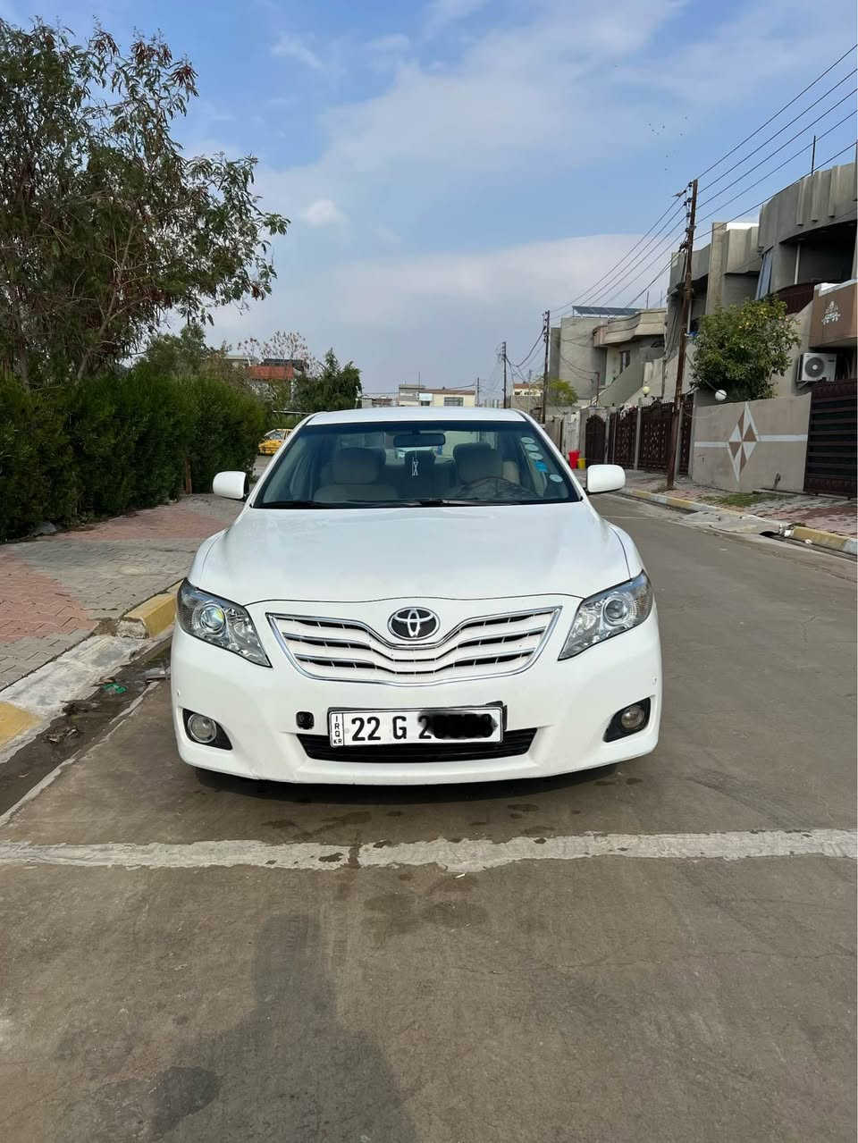 سلام عليكم كامري 2010 خليجي Gl
بدون صبغ مكانين تعديل اصغار وحالوب خفيف بالسونار تبين فقط 
سعر 127 بي مجال
*********** كركوك, العراق
